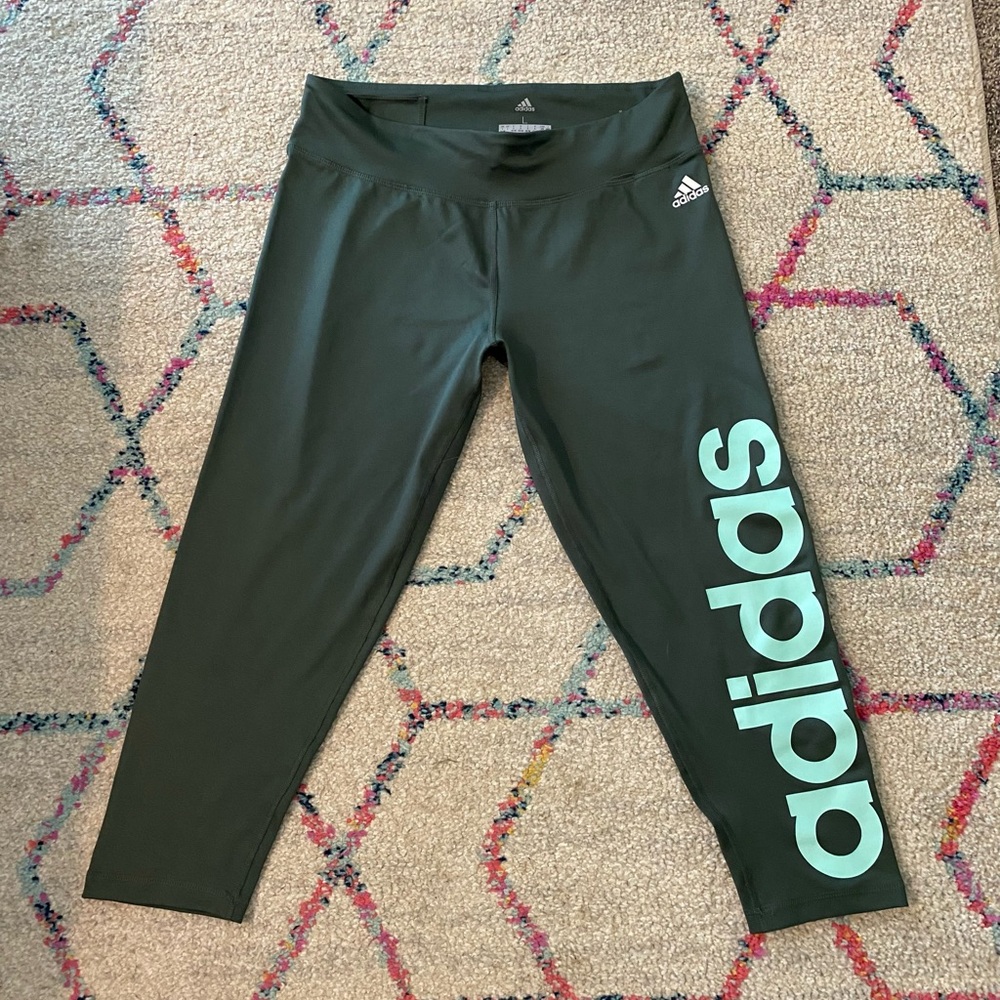 Adidas High-Wasted Logo Leggings